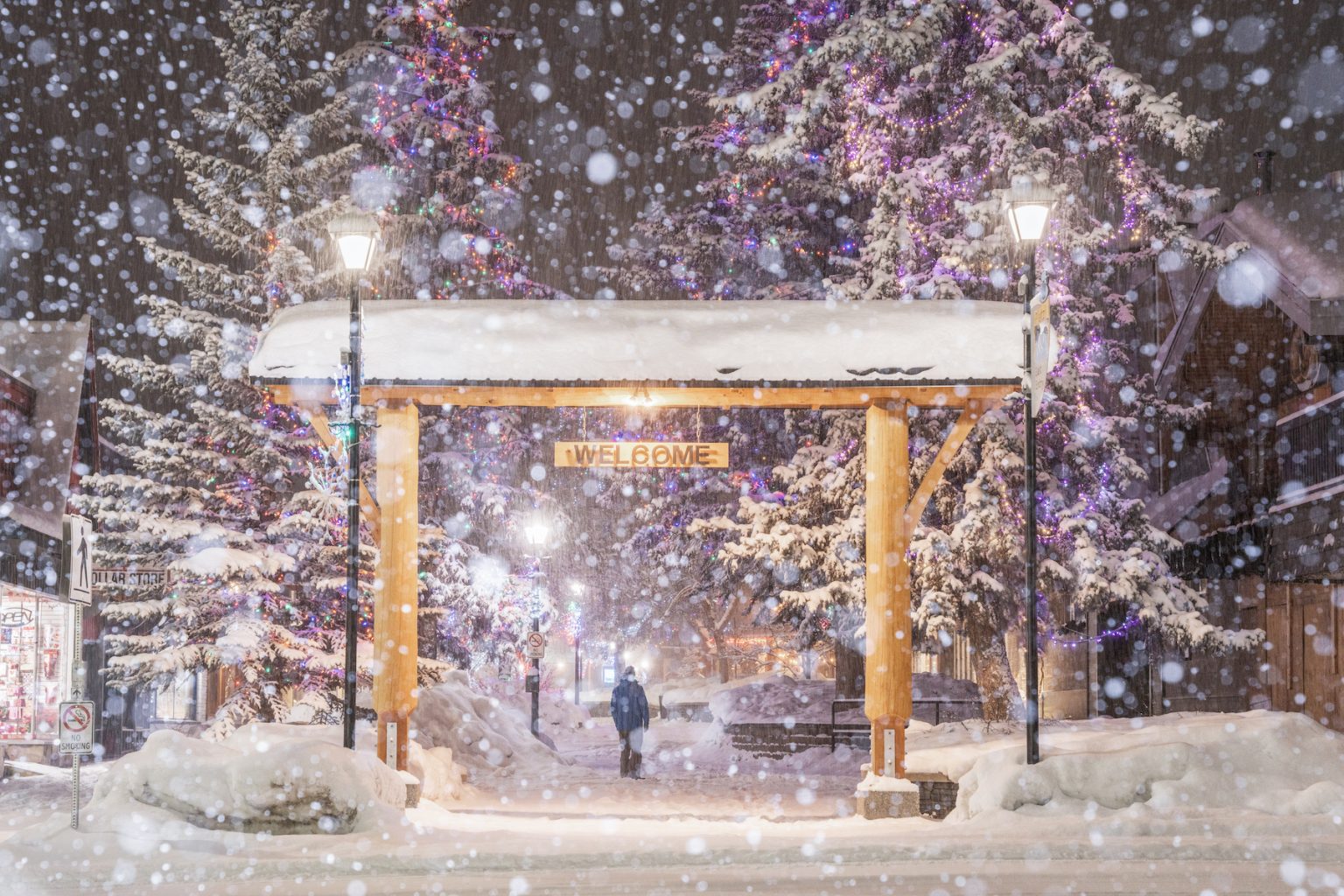 "Snowy Downtown, the Platzl." Photo by Mitch Winton.